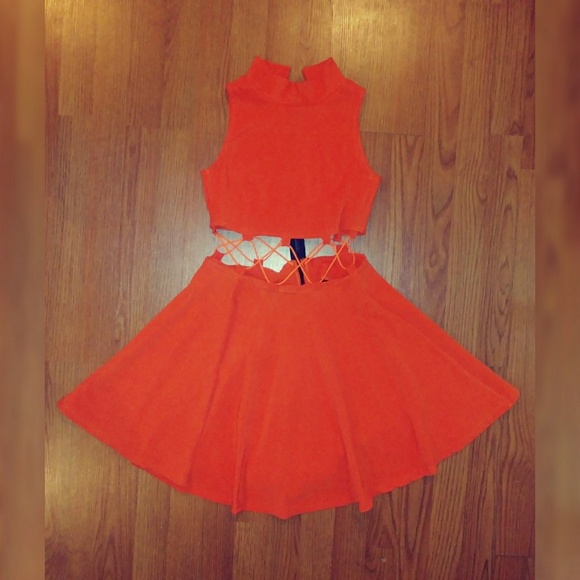 (New)Tangerine A-line Style Dress by Renée London - Picture 1 of 3
